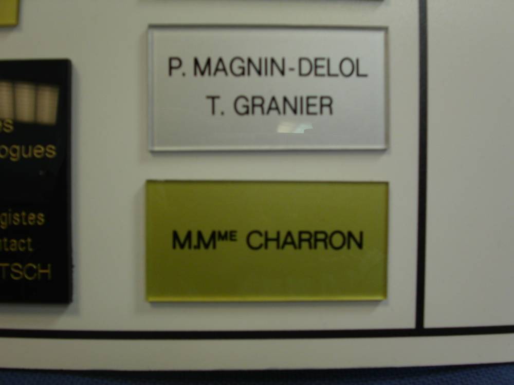 Réalisation plaque boite aux lettre